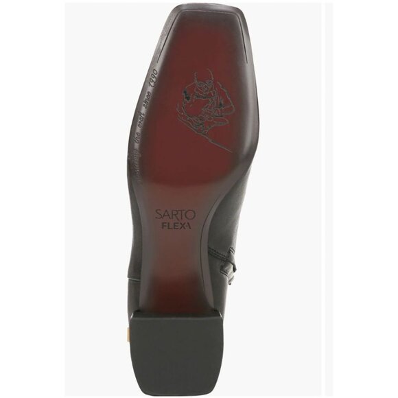 SARTO by Franco Sarto Flexa Fabiene Bootie Women Size 11 Black Leather New $200 - Picture 6 of 16